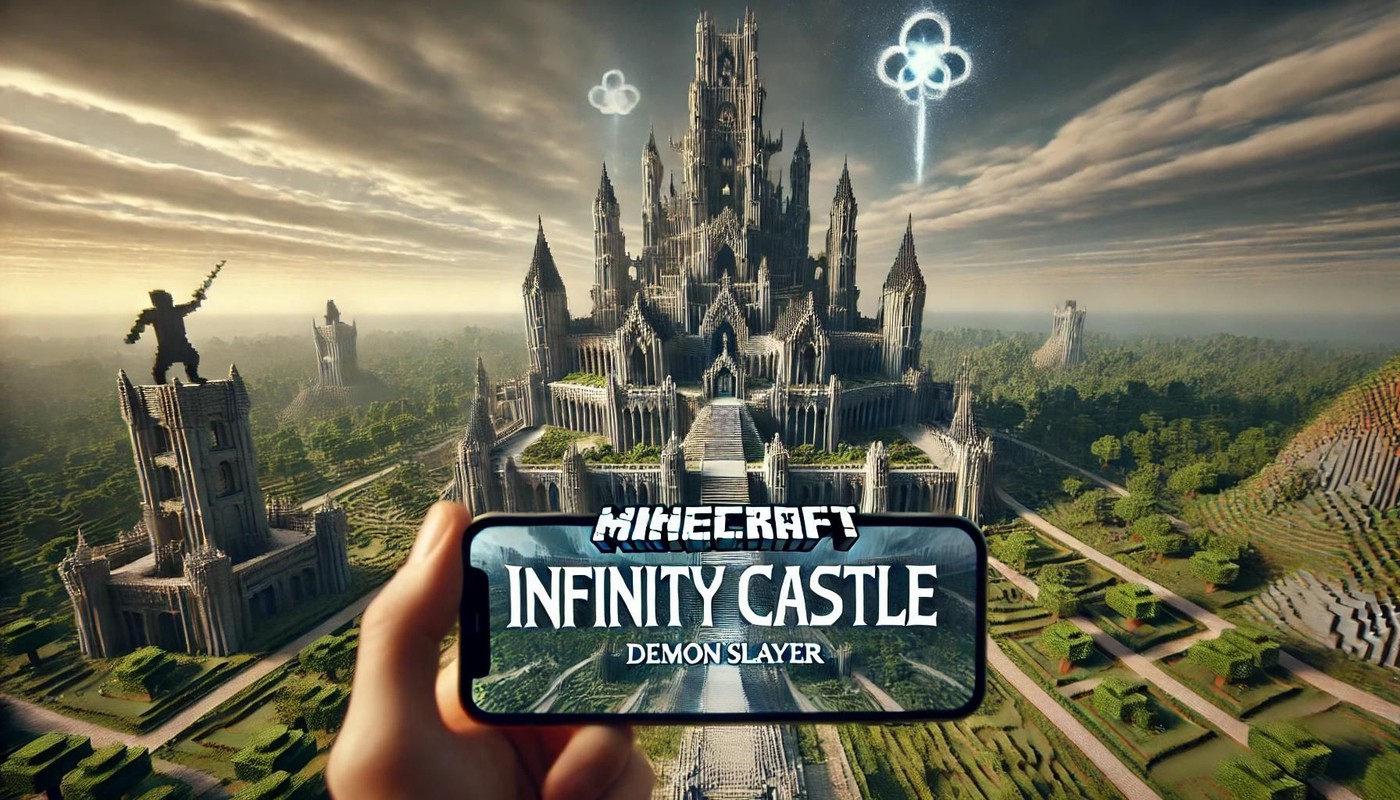 Minecraft Player Recreates Demon Slayer’s Infinity Castle on Mobile