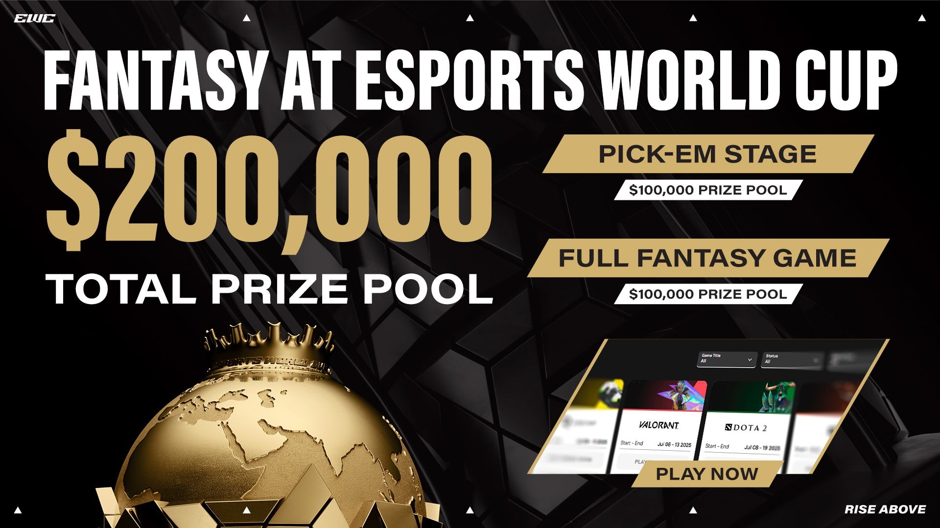 Now You Can Play the Esports World Cup Without a Controller: $200,000 Fantasy Platform Just Dropped