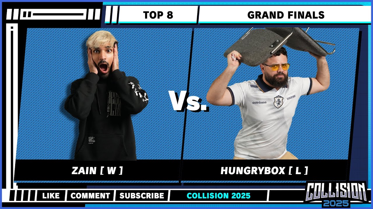 Zain Wins Collision 2025 After Grand Finals Showdown with Hungrybox