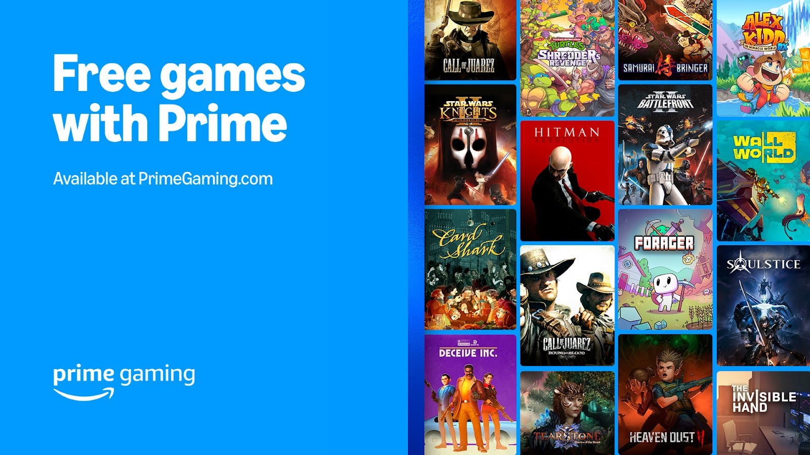 Amazon Prime Members Can Grab 14 Free Games This October